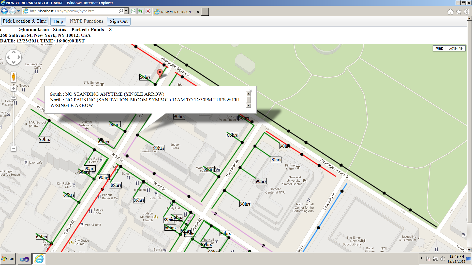Example map image